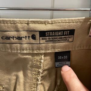 Carhartt Khaki Straight Fit Trousers